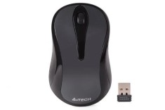 Mouse A4tech, wireless, 1000 dpi, butoane/scroll 3/1, gri