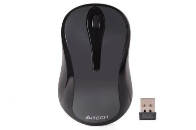 Mouse A4tech, wireless, 1000 dpi, butoane/scroll 3/1, gri foto