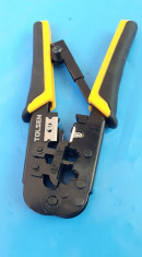 Cleste modular 185mm TOLSEN, (profesional) pentru sertizare cu clichet foto