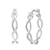 Cumpara ieftin Cercei rotunzi argint 925, JW1781, model impletit, placati cu rodiu