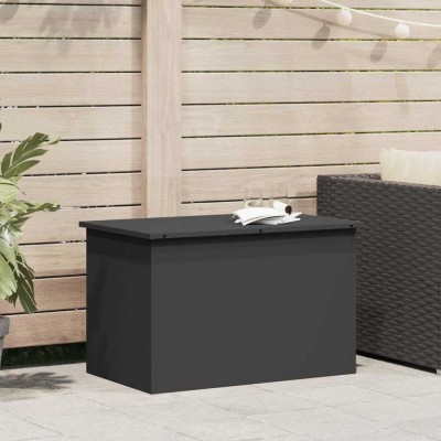 vidaXL Cutie de depozitare exterioară Negru 80 x 50.5 x 50 cm 874567 foto