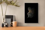 Tablou Canvas, "Unduiri de lumini &icirc;n &icirc;ntuneric profund", Formă, Abstractă, Linii, Luminozitate, &Icirc;ntuneric, Curbe, Delicat, Contrast, 26 x 39 cm, CMCLA