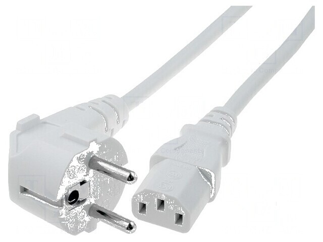 Cablu de alimentare cu mufă unghiulară - 3x1mm2