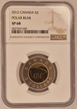 Canada 2 Dollars Dolari 2012 NGC SP68 KM# 837, America de Nord