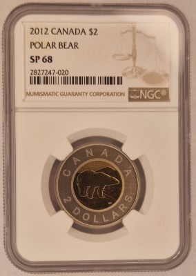 Canada 2 Dollars Dolari 2012 NGC SP68 KM# 837 foto