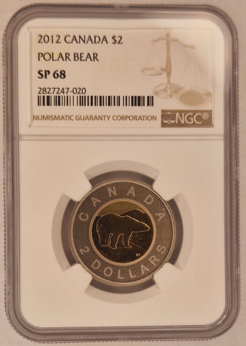 Canada 2 Dollars Dolari 2012 NGC SP68 KM# 837