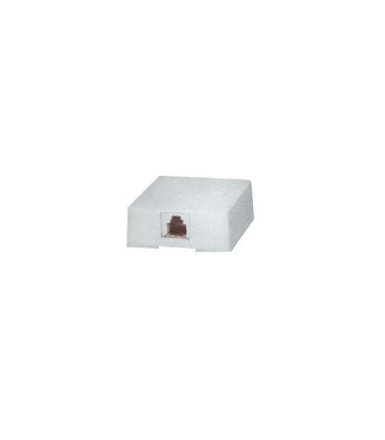 Priza RJ45 8p8c alba CAT5 foto