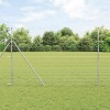 Gard pentru c&acirc;mp Argintiu 25 x 1.6 m Oțel galvanizat