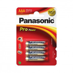 Set 4 Baterii Alcaline AAA Panasonic Pro Power