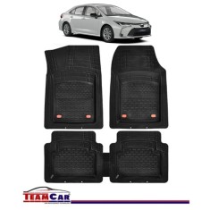Covorase Auto TeamCar&reg; Tip Tavita Compatibile Toyota Corolla Generatia XII (2019+) Negru Material Rezistent