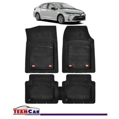 Covorase Auto TeamCar&amp;reg; Tip Tavita Compatibile Toyota Corolla Generatia XII (2019+) Negru Material Rezistent foto