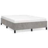 Cumpara ieftin Cadru de pat fara saltea, gri deschis, 140x200 cm, catifea