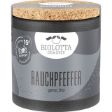 Biolotta Piper Boabe Afumat Ecologic, 45g, Piper Negru Afumat Lent, Condiment Natural cu Aroma de Fum