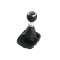Nuca si manson schimbator de viteze Emzone, Compatibil cu Audi A3 S3 8P S-line, 6 trepte, Piele ecologica/ABS,