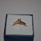 INEL AUR 18K + 1 Diamant = 0.12ct. - Model Solitaire - De logodna !