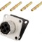 Conector Circular 4 PIN Mamă Crimpat RT360 Aur
