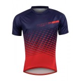 Tricou maneca scurta Force MTB Angle albastru/rosu XS Ultimate FactoryBikes