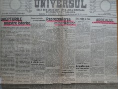 Ziarul Universul, 1918, 1 foto