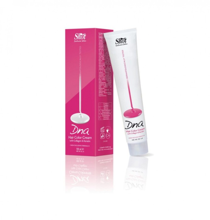 Vopsea Shot cu Colagen si Keratina100ml DNA Hair Color Cream
