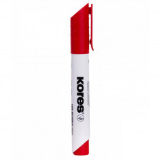 Marker pentru Whiteboard Kores, Varf de 3 mm, Rosu, Uscare Rapida, Marker Whiteboard, Markere Whiteboard, Marker Tabla Magnetica, Markere Tabla Magnet