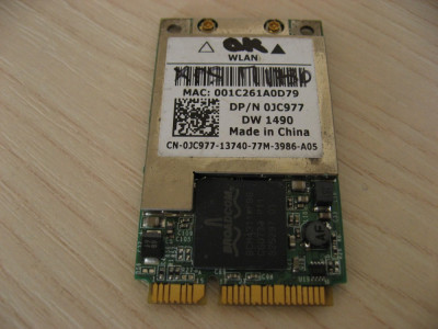 Placa wireless laptop Dell XPS M1730, DW 1490, 0JC977, BCM94311MCAG, T60H937.00 foto