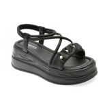 Sandale GRYXX negre, 611, din piele ecologica