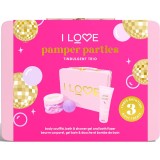 I Love Pamper Parties Tindulgent Trio set cadou intr- o cutie