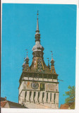 RF14 -Carte Postala- Sighisoara, Turnul cu ceas, necirculata 1974