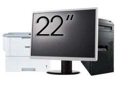 Pachet Calculator Lenovo Thinkcentre M92p Tower, Intel Core i5-3470 3.20GHz, 4GB DDR3, 250GB SATA, DVD-RW + Monitor 22&amp;quot; &amp; Imprimanta Brother HL-L
