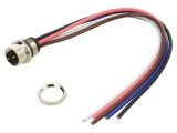 Conector M12 soclu mamă 5 pini 16A 63V IP67 drept LUTRONIC 2620