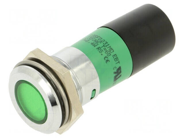 Lampă LED Verde Control 230V &Oslash;22mm