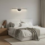 Aplica LED decorativa BARAM 60 cm, 21W, 3 temperaturi, negru