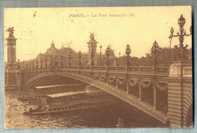 AD 678 C. P. VECHE -PARIS-LE PONT-CIRCULATA1911-ANDRE ALEXI-ASTRA ROMANA-CAMPINA foto