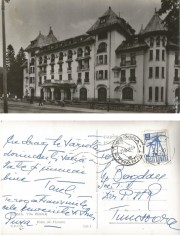 *Romania, Sinaia, Vila Paltinis, carte postala ilustrata, circulata intern, 1970