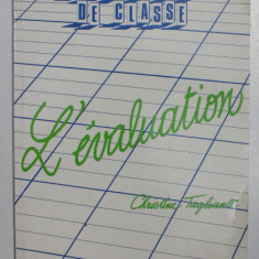 L' EVALUATION par CHRISTINE TAGLIANTE , 2001