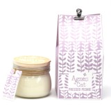 Lumanare din ceara de Soia 180 g, Ambalata Cadou - Bujor