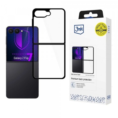 Husa pentru Samsung Galaxy Z Flip7 F766, 3MK, Satin Armor Case+, Transparenta foto