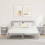 vidaXL Noptieră 2 pcs Gri Sonoma 41 x 40 x 45 cm Lemn compozit 8000431