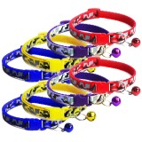 Set 8 Zgarzi Ropet&reg; Reglabile 18-32cm Multicolor cu Clopotel Caini Pisici