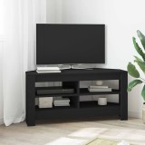 vidaXL DulapdecolțpentruTV Negru 102 x 40,5 x 45 cm Lemn compozit 889776