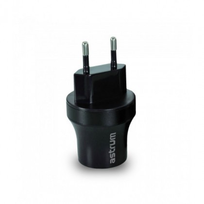 Incarcator Retea Astrum CH220 2xUSB, 2.1A Negru