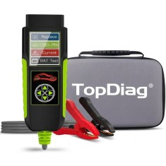 Tester auto Topdiag BT400 4 in 1, test baterie, tensiune pini OBD2, pierderi curent, asistenta inlocuire acumulator, cranking, incarcare, 12V/24V
