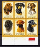 Cumpara ieftin ✅ RO 2005 LP 1694 "Caini de vanatoare" , serie bloc cu tabs ROMFILATELIA in dreapta ! , varietate in coala , MNH