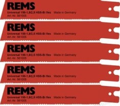 REMS Pachet universal de 5 lame de fierastrau 150-1.8/2.5 pentru REMS Cat VE, Tiger/VE/SR, Akku-Cat 22 V VE 561005 - 4039976052955