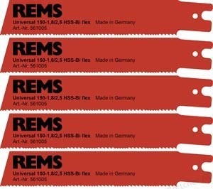 REMS Pachet universal de 5 lame de fierastrau 150-1.8/2.5 pentru REMS Cat VE, Tiger/VE/SR, Akku-Cat 22 V VE 561005 - 4039976052955