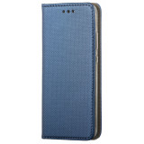 Husa Piele OEM Smart Magnet pentru Samsung Galaxy M21, Bleumarin