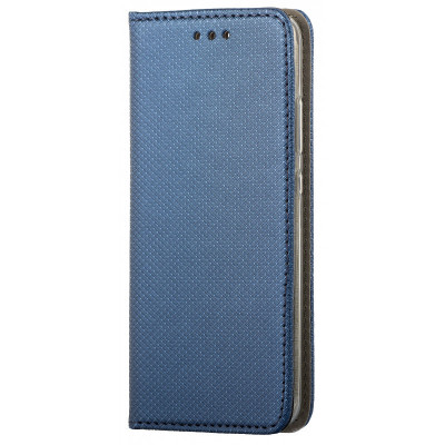 Husa Piele OEM Smart Magnet pentru Samsung Galaxy A01, Bleumarin foto