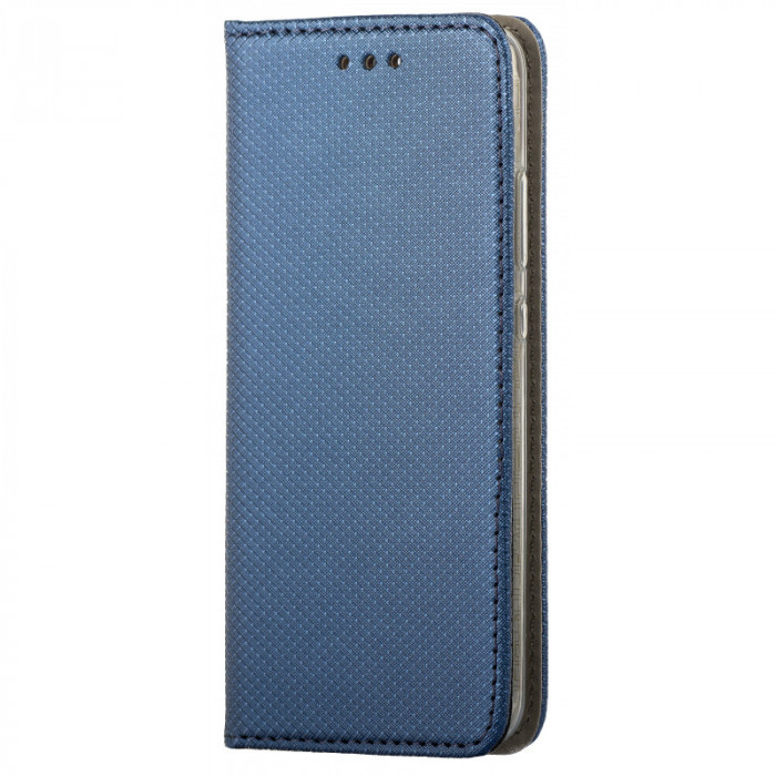 Husa Piele OEM Smart Magnet pentru Samsung Galaxy A01, Bleumarin