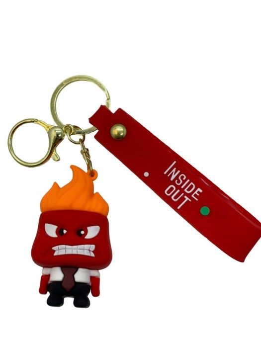 Breloc Inside Out Furie din cauciuc