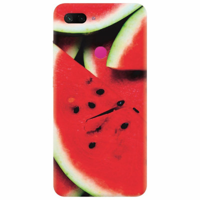 Husa silicon pentru Xiaomi Mi 8 Lite, S Of Watermelon Slice foto
